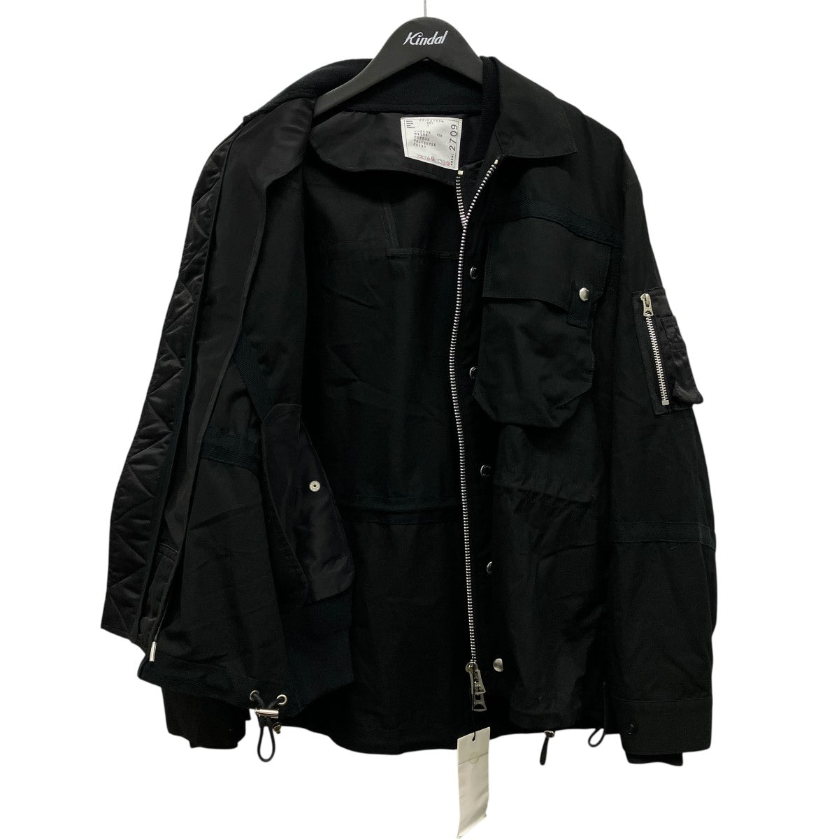 Nylon Twill Mix Blousonコットンナイロンツイルドッキングブルゾン22-02709M
