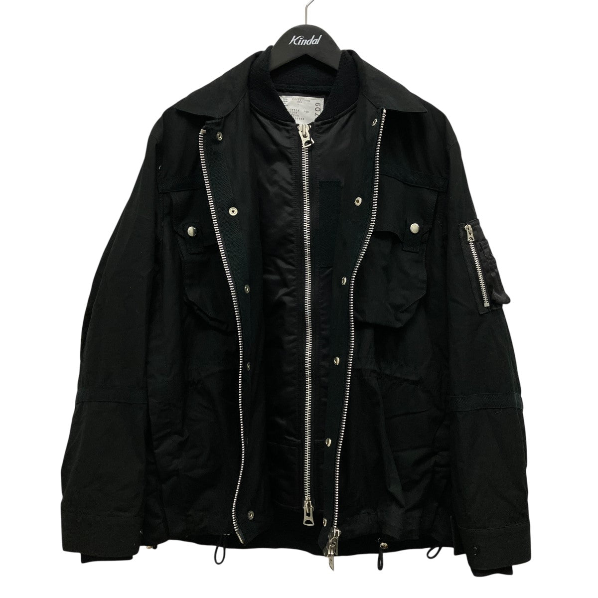 Nylon Twill Mix Blousonコットンナイロンツイルドッキングブルゾン22-02709M