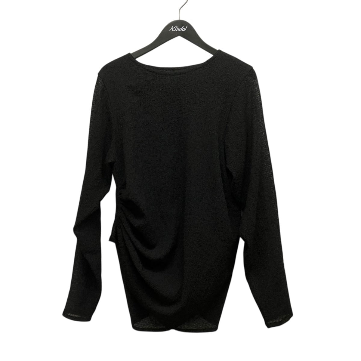 Omar Afridi 25SSDRAPED L S TOPシアードレープカットソー 古着・中古-1枚目のアイテム画像