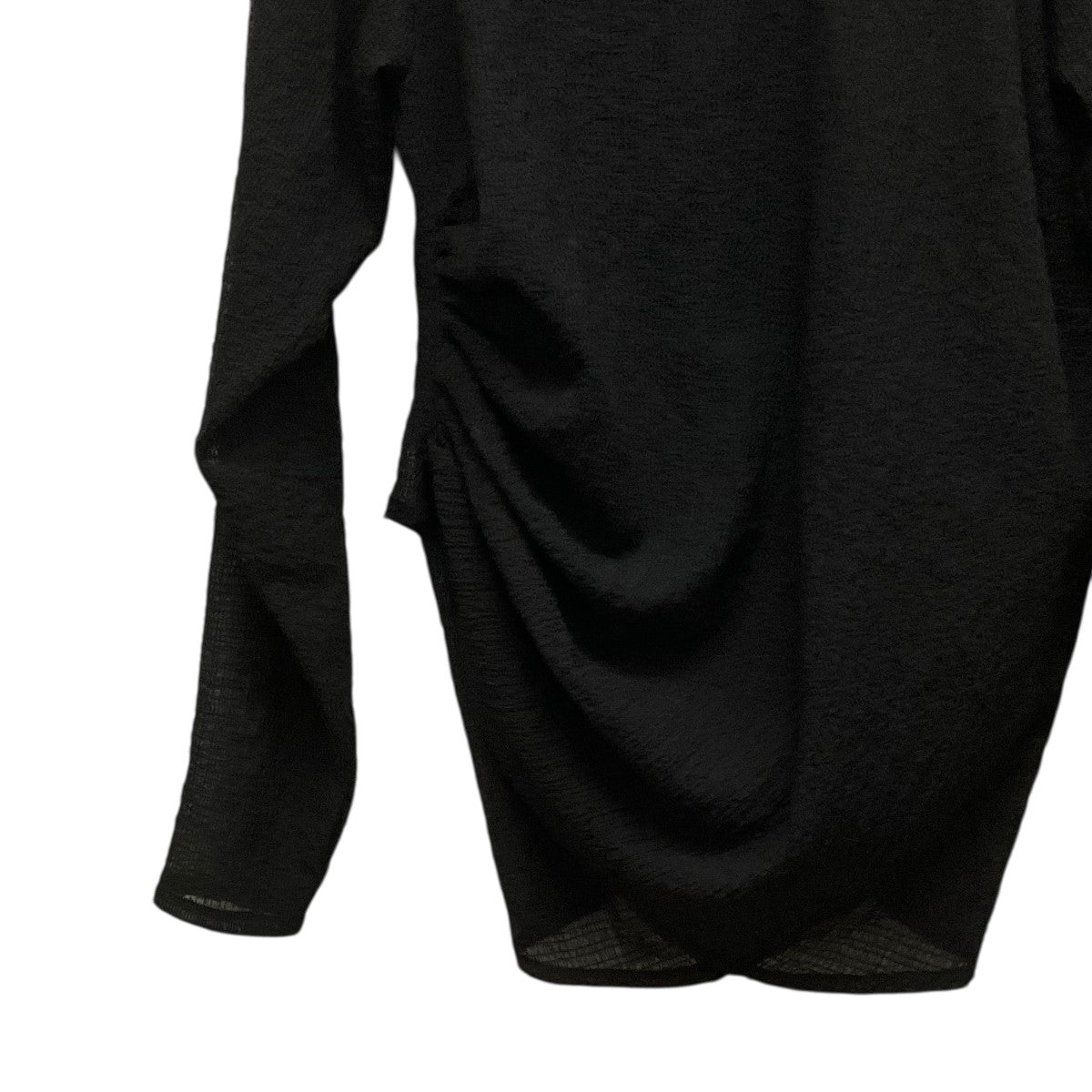 Omar Afridi 25SSDRAPED L S TOPシアードレープカットソー 古着・中古-4枚目のアイテム画像
