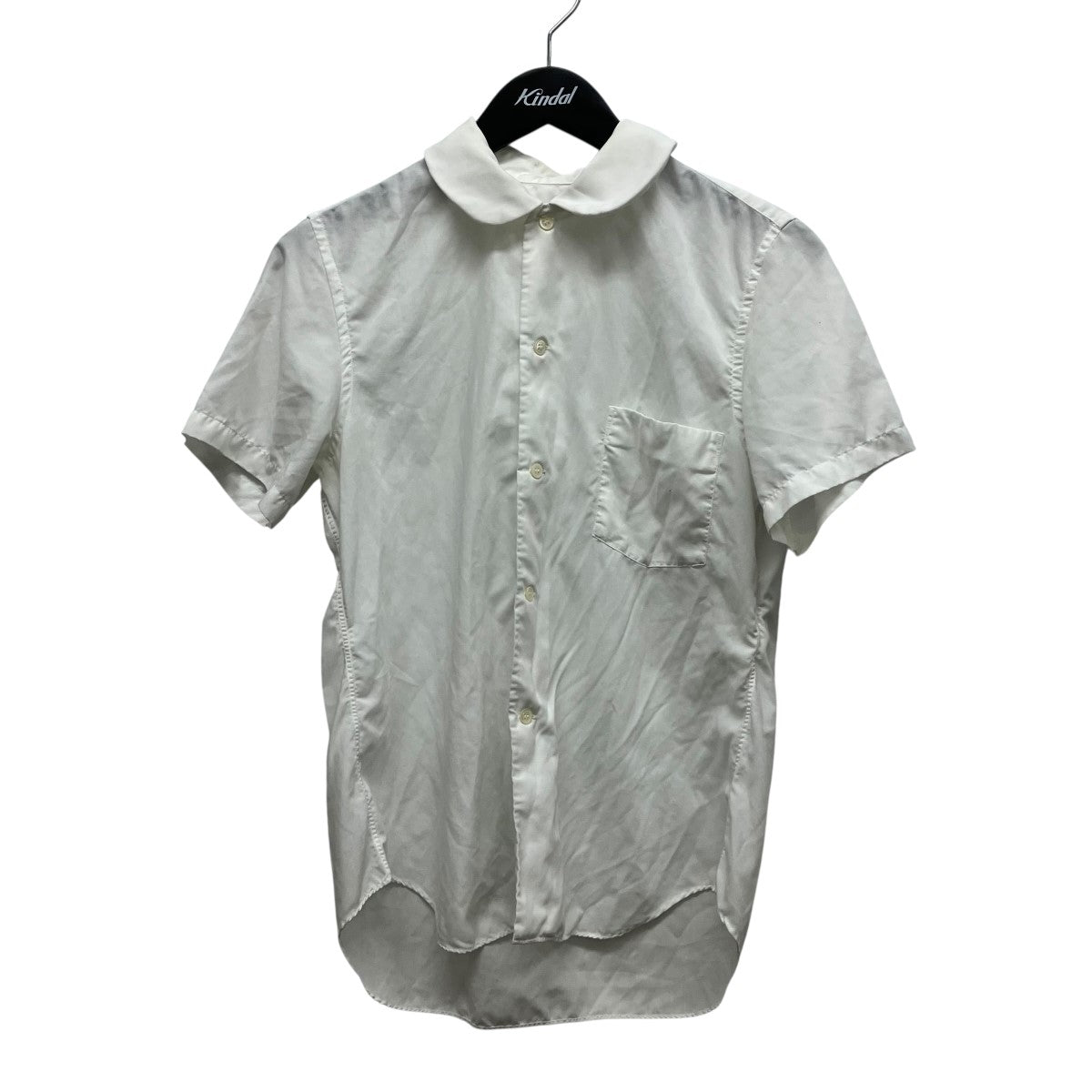 COMME des GARCONS COMME des GARCONS ラウンドカラー半袖シャツRS-B024 古着・中古-1枚目のアイテム画像