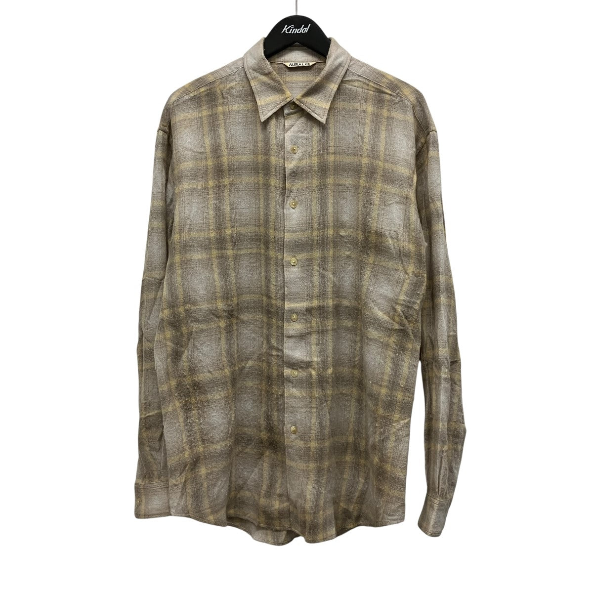 24AWAIRY WOOL CHECK SHIRTウールチェックシャツA24AS01WN