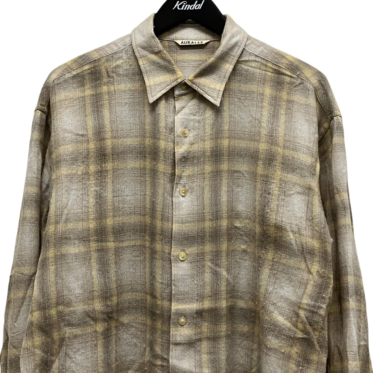 24AWAIRY WOOL CHECK SHIRTウールチェックシャツA24AS01WN
