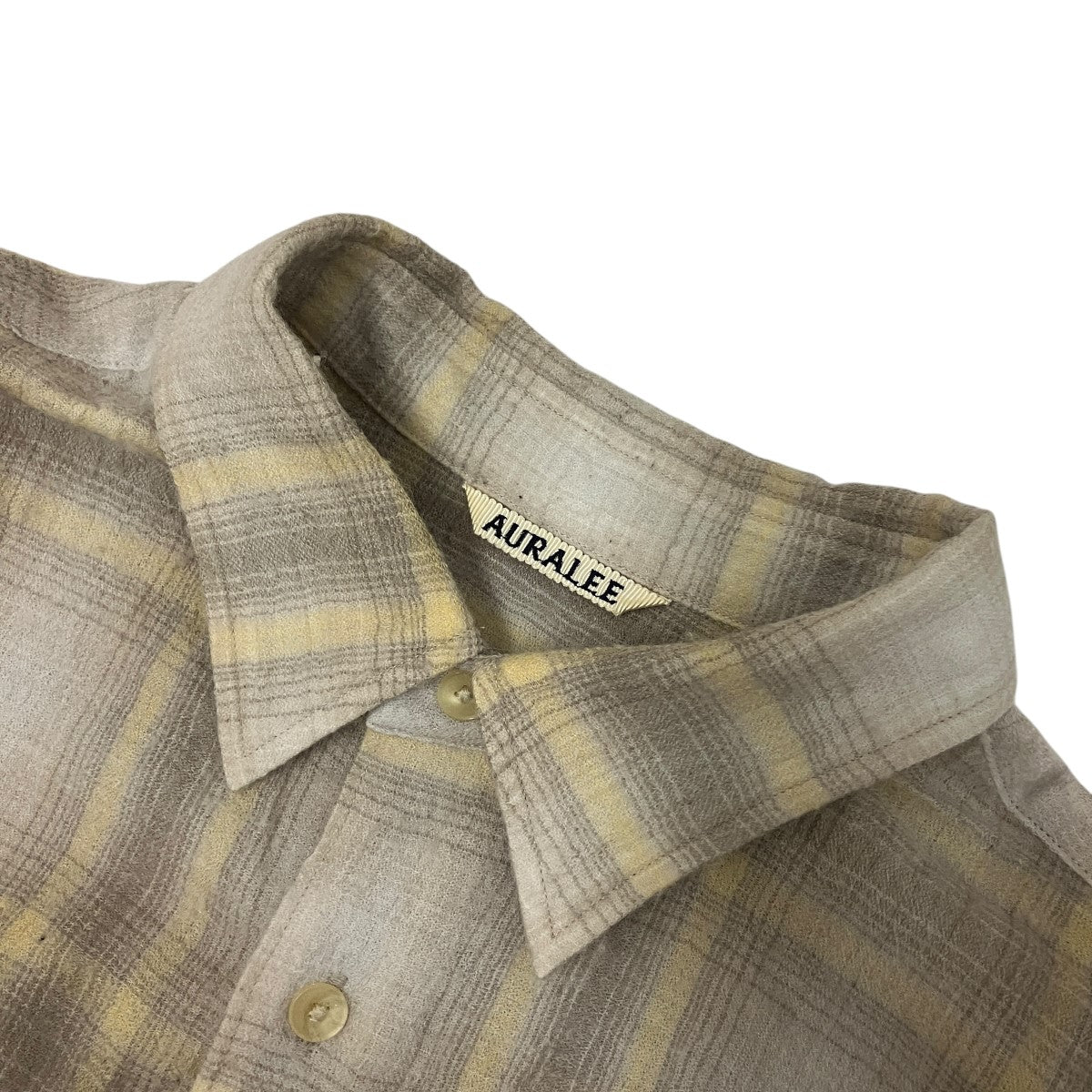 24AWAIRY WOOL CHECK SHIRTウールチェックシャツA24AS01WN
