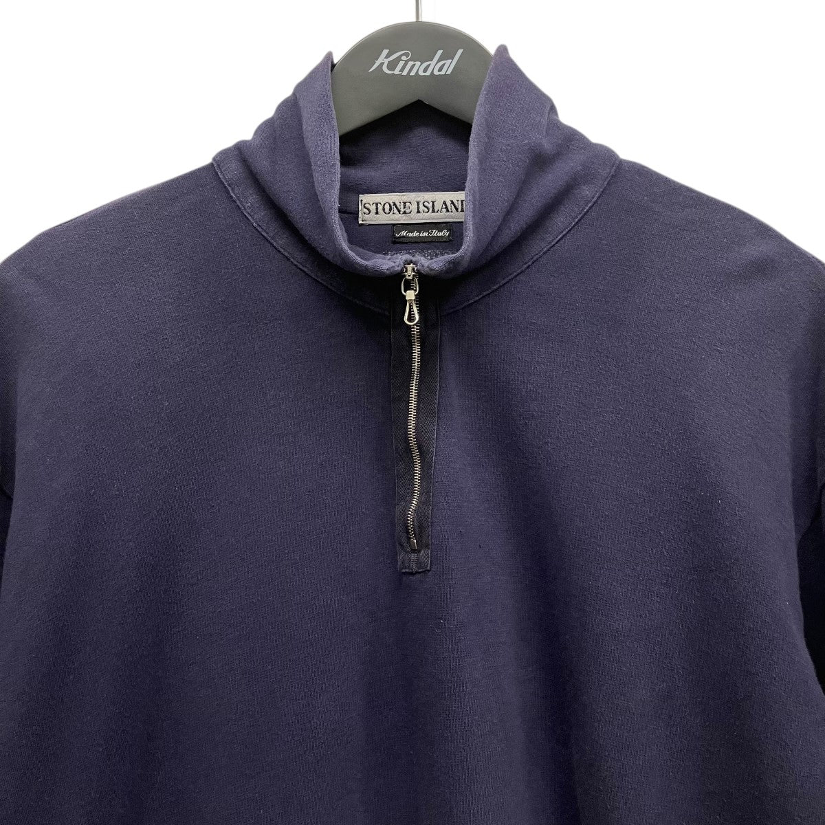 つ*ち様 【最安値】ストーンアイランド ハーフジップ スウェット M 77156 STONE ISLAND(ストーンアイランド) 97SSグリーンエッジハーフジップ