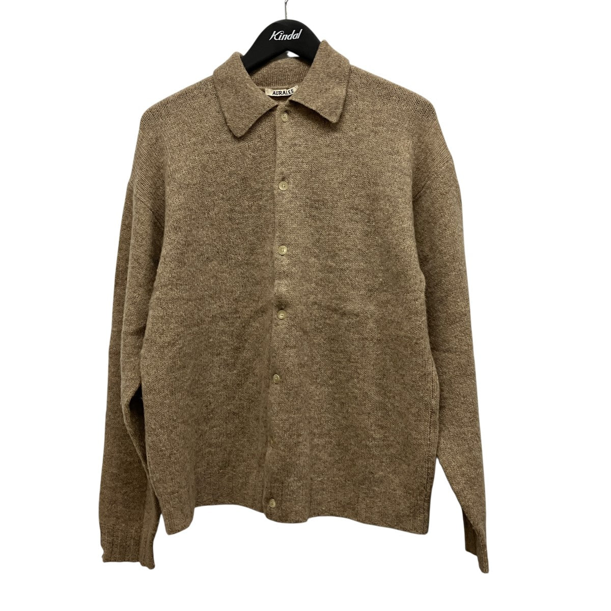 24AWSHETLAND WOOL CASHMERE KNIT CARDIGANカシミヤ混ニットカーディガンA24AS01SC