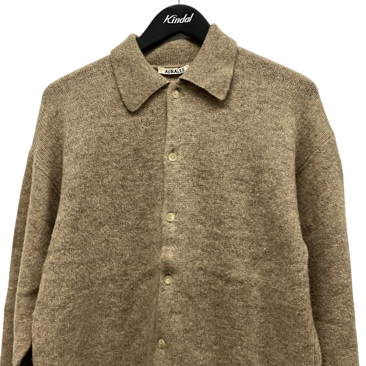 24AWSHETLAND WOOL CASHMERE KNIT CARDIGANカシミヤ混ニットカーディガンA24AS01SC