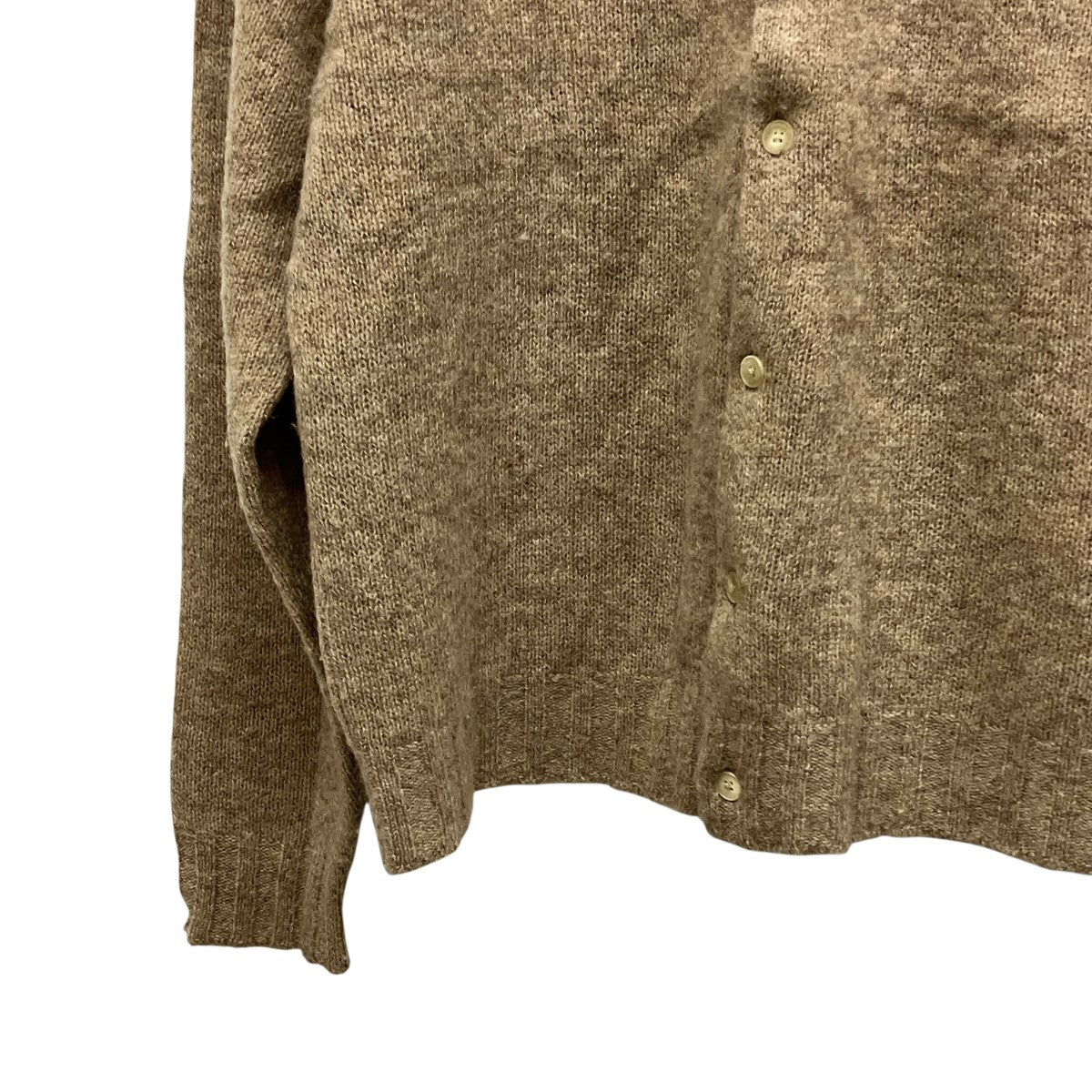 24AWSHETLAND WOOL CASHMERE KNIT CARDIGANカシミヤ混ニットカーディガンA24AS01SC