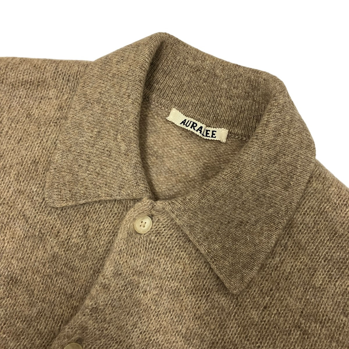 24AWSHETLAND WOOL CASHMERE KNIT CARDIGANカシミヤ混ニットカーディガンA24AS01SC
