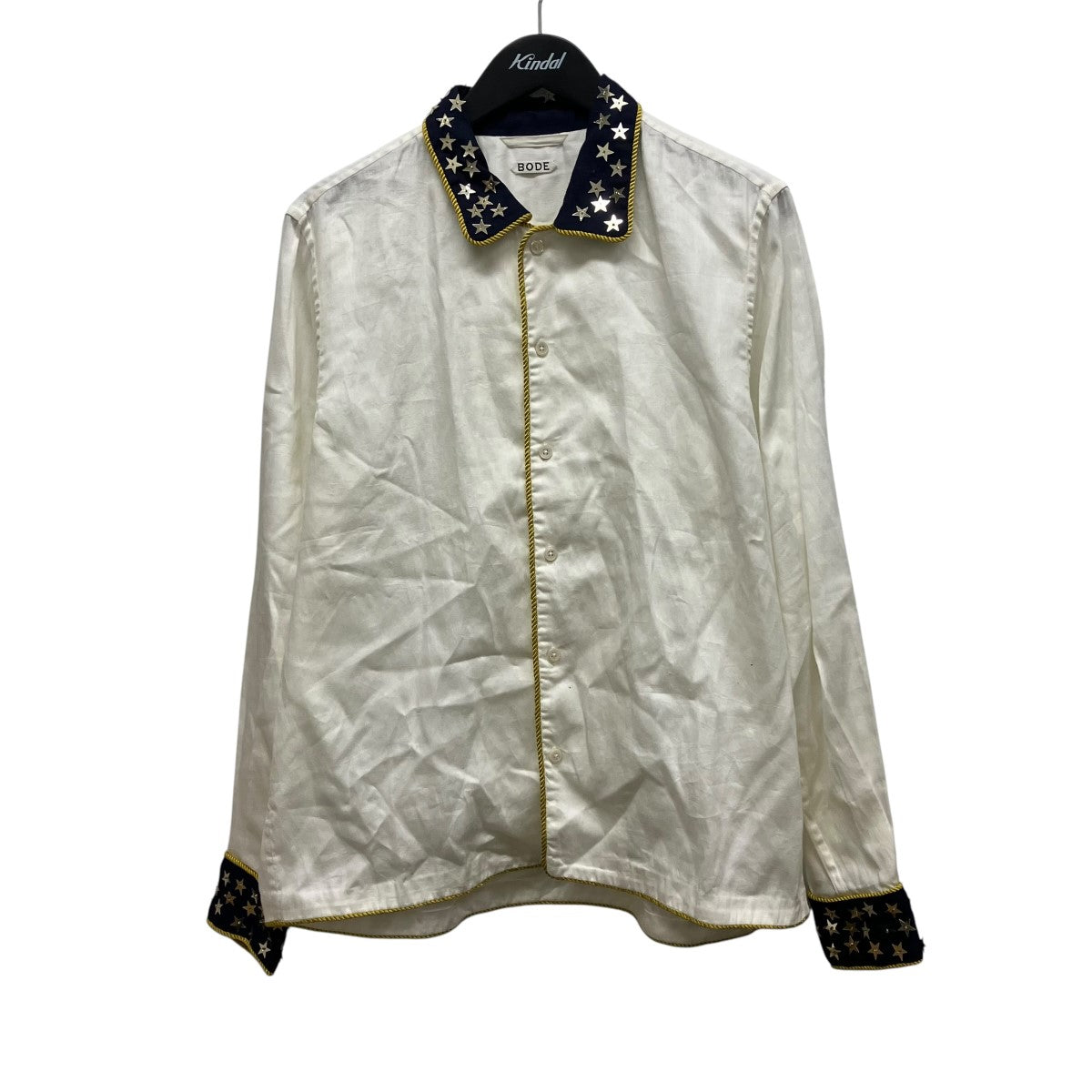 BODE Starry Pageant Shirtスタースパンコールバイカラーシャツ 古着・中古-1枚目のアイテム画像