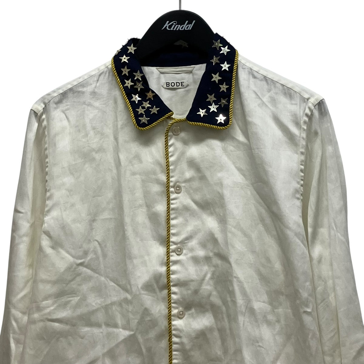 BODE Starry Pageant Shirtスタースパンコールバイカラーシャツ 古着・中古-3枚目のアイテム画像