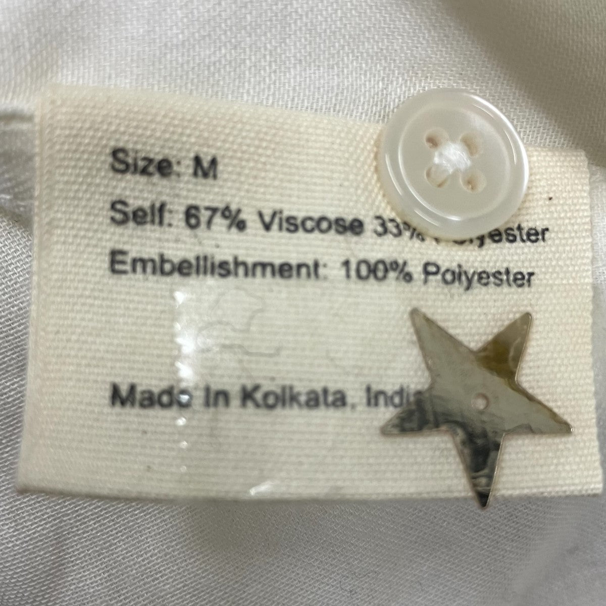 BODE Starry Pageant Shirtスタースパンコールバイカラーシャツ 古着・中古-5枚目のアイテム画像
