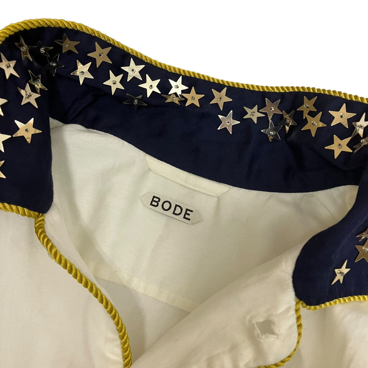 BODE Starry Pageant Shirtスタースパンコールバイカラーシャツ 古着・中古-6枚目のアイテム画像