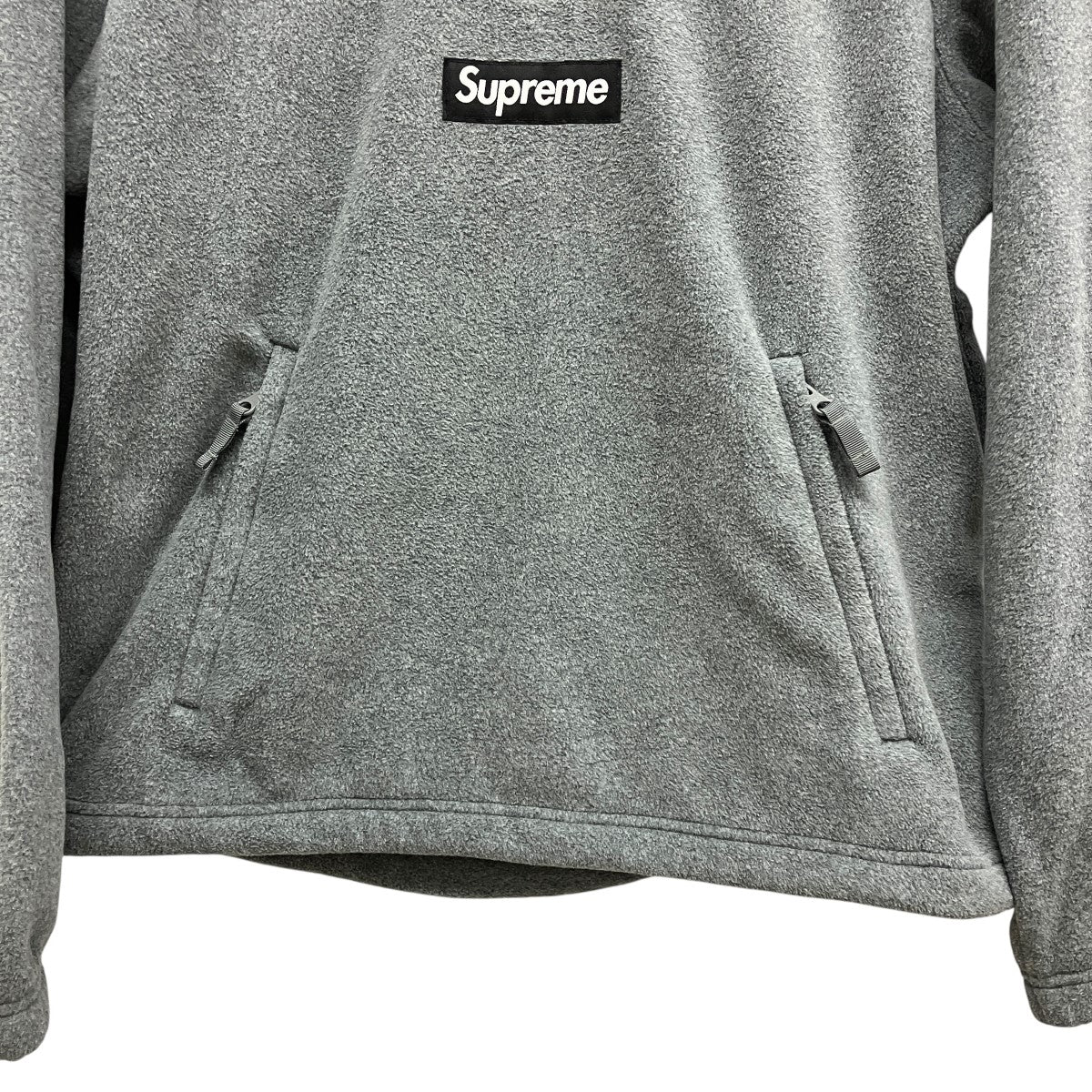 25AWPolartec Face Mask Half Zip Hooded Sweatshirtハーフジップボックスロゴパーカー