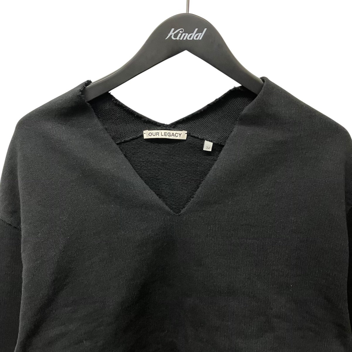 OUR LEGACY V JUMPERVネックカットソーW4216VOB 古着・中古-3枚目のアイテム画像
