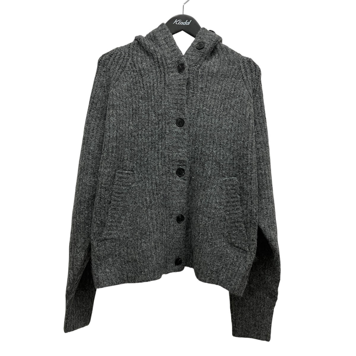hooded cardigan knit