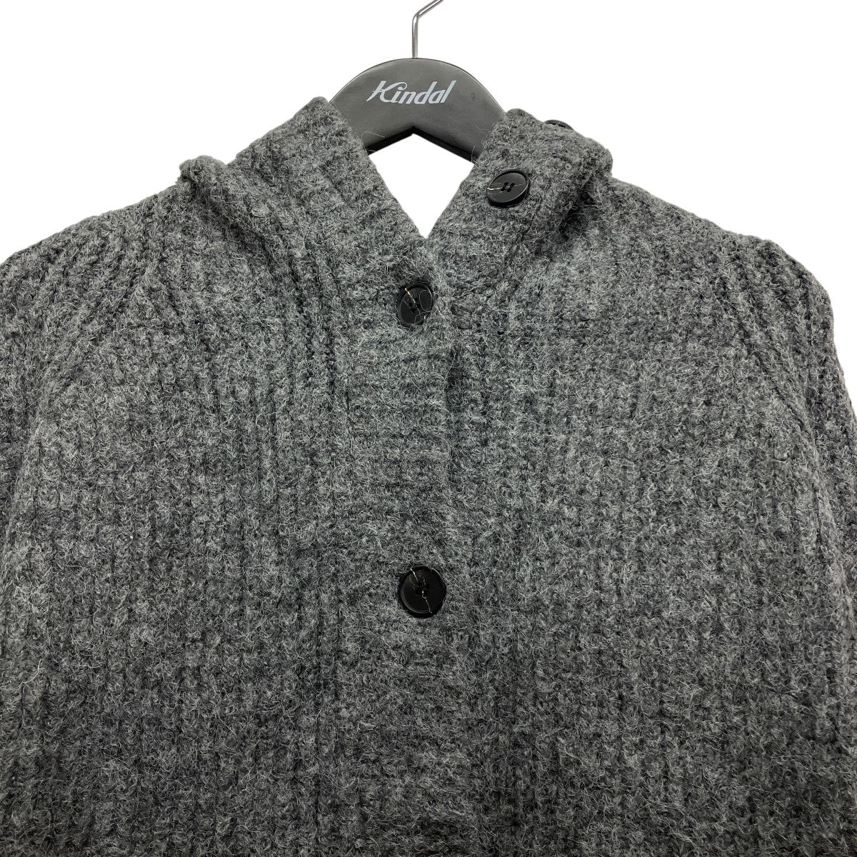 hooded cardigan knit
