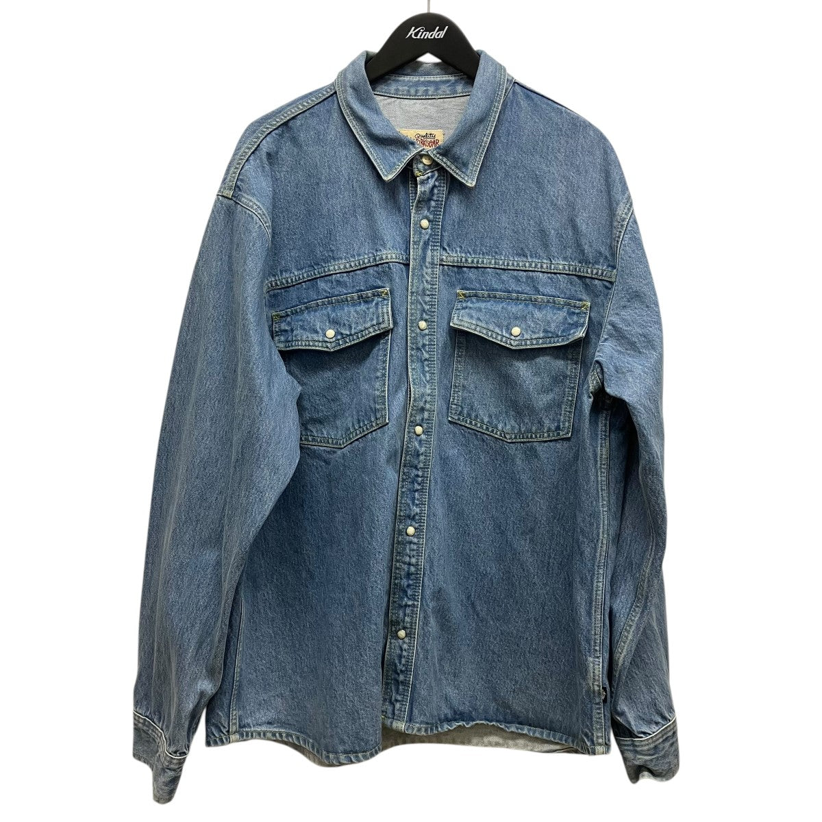 stussy BOXY WESTERN DENIM SHIRTボクシーデニムウエスタンシャツ1110265 古着・中古-1枚目のアイテム画像