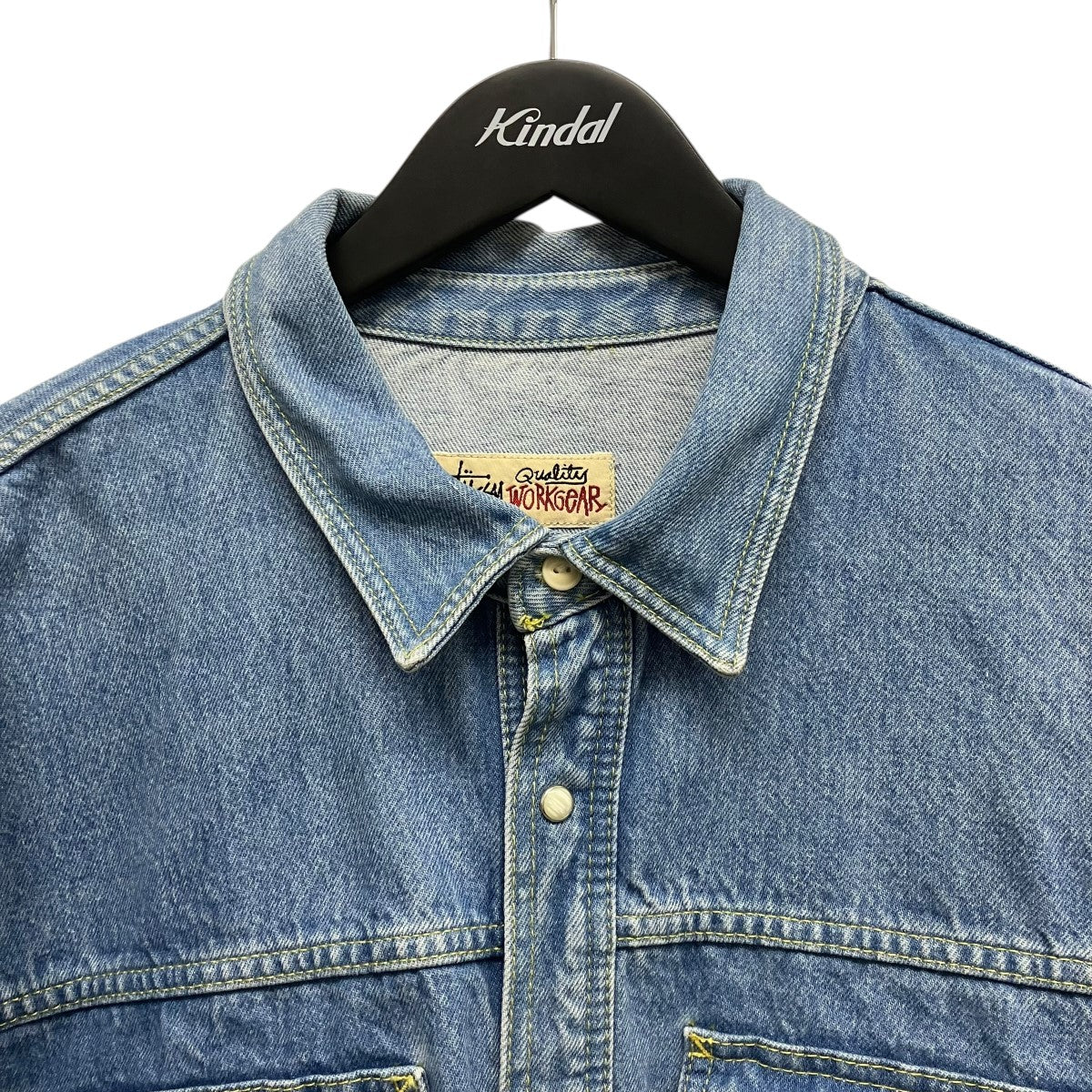 stussy BOXY WESTERN DENIM SHIRTボクシーデニムウエスタンシャツ1110265 古着・中古-3枚目のアイテム画像