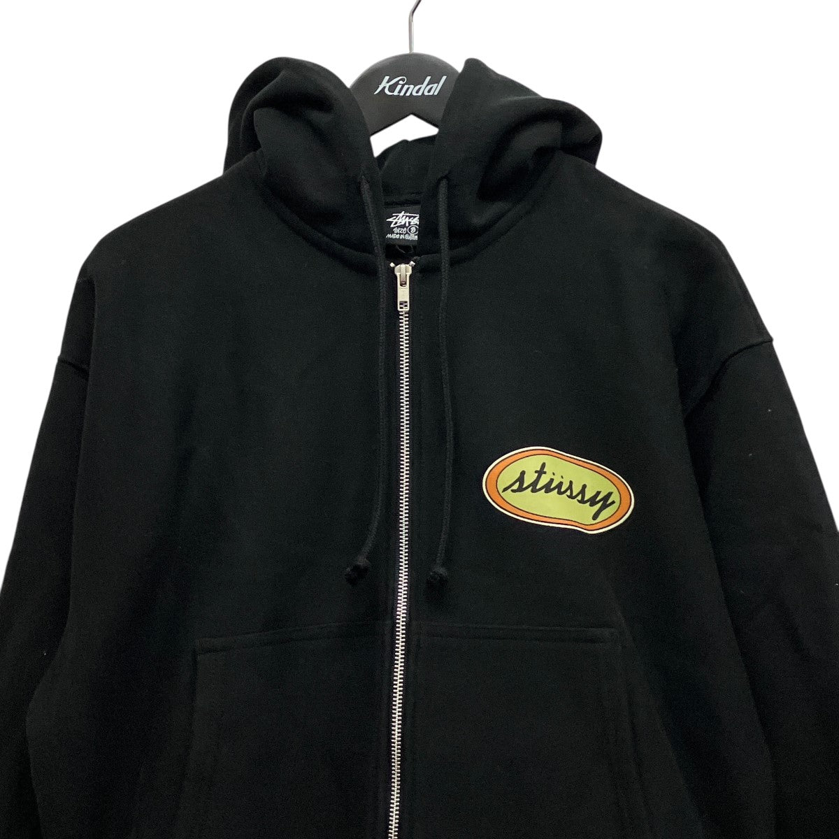 stussy×OUR LEGACY ZIP HOODIEバックプリントジップパーカーZ4000SZS 古着・中古-4枚目のアイテム画像