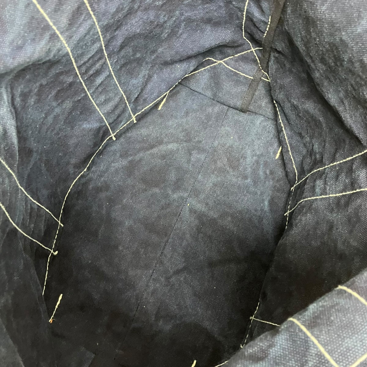 SAC THURYインディゴ染めキャンバストートバッグ