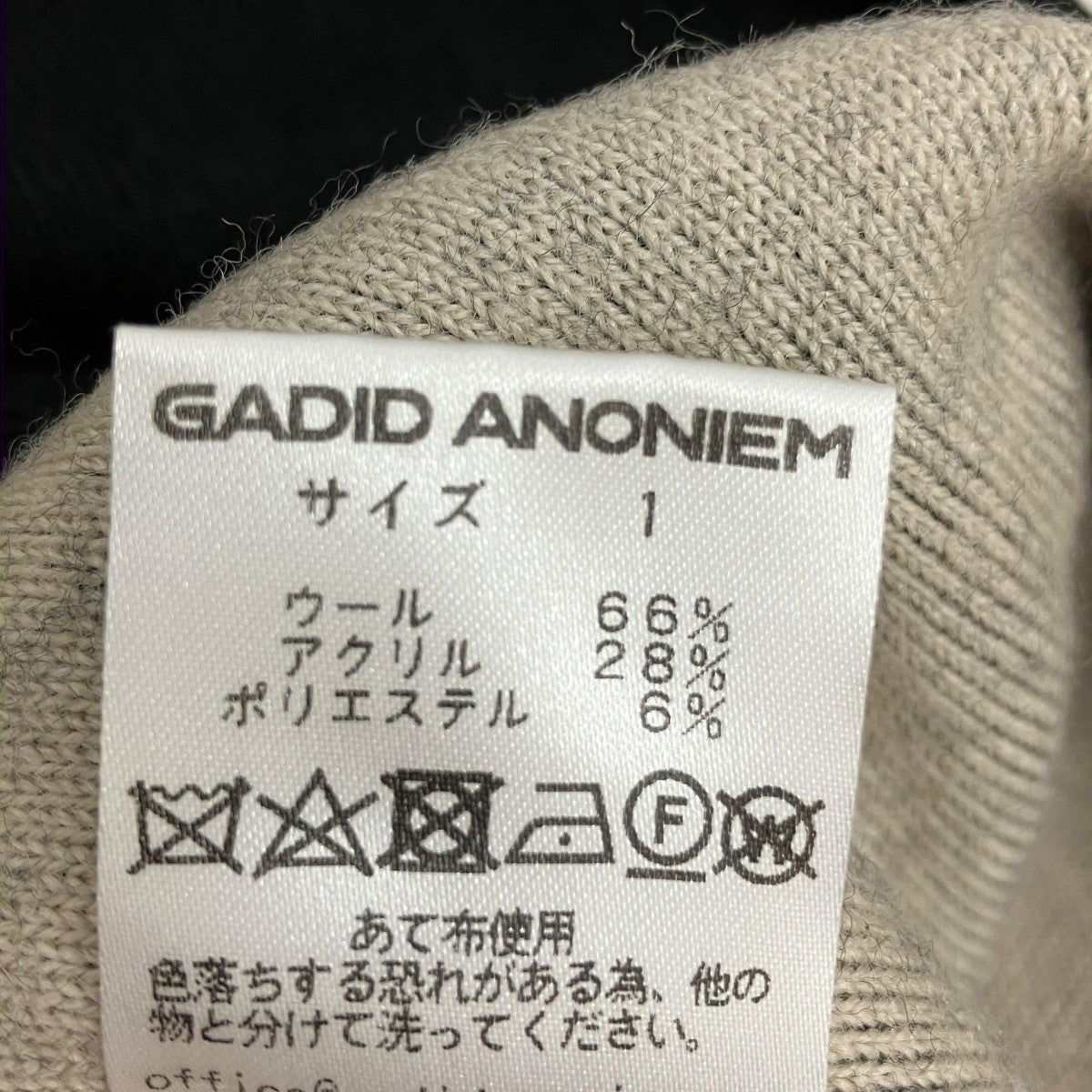 ハーフジップウールニット