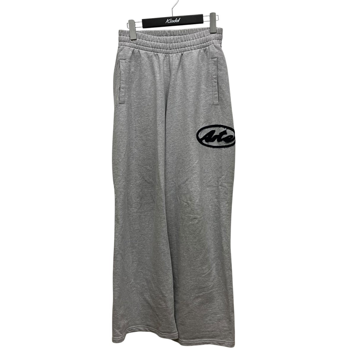 logo-detail elasticated-waistband track pantsロゴパッチスウェットパンツ