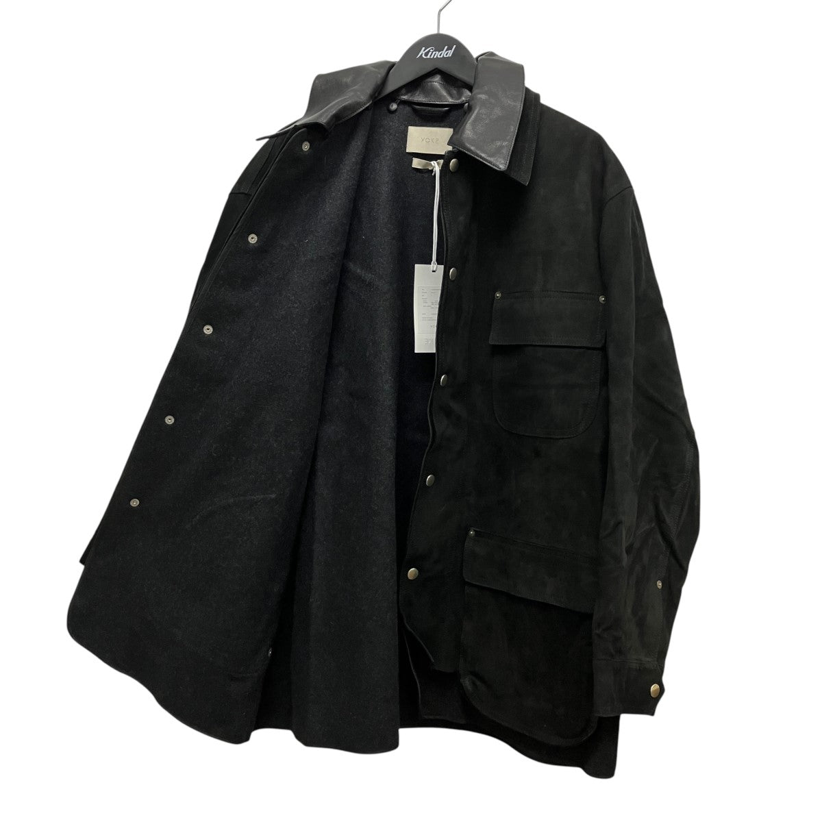 25AWNuback Leather Coverall JacketヌバックレザーカバーオールYK25FW01019B