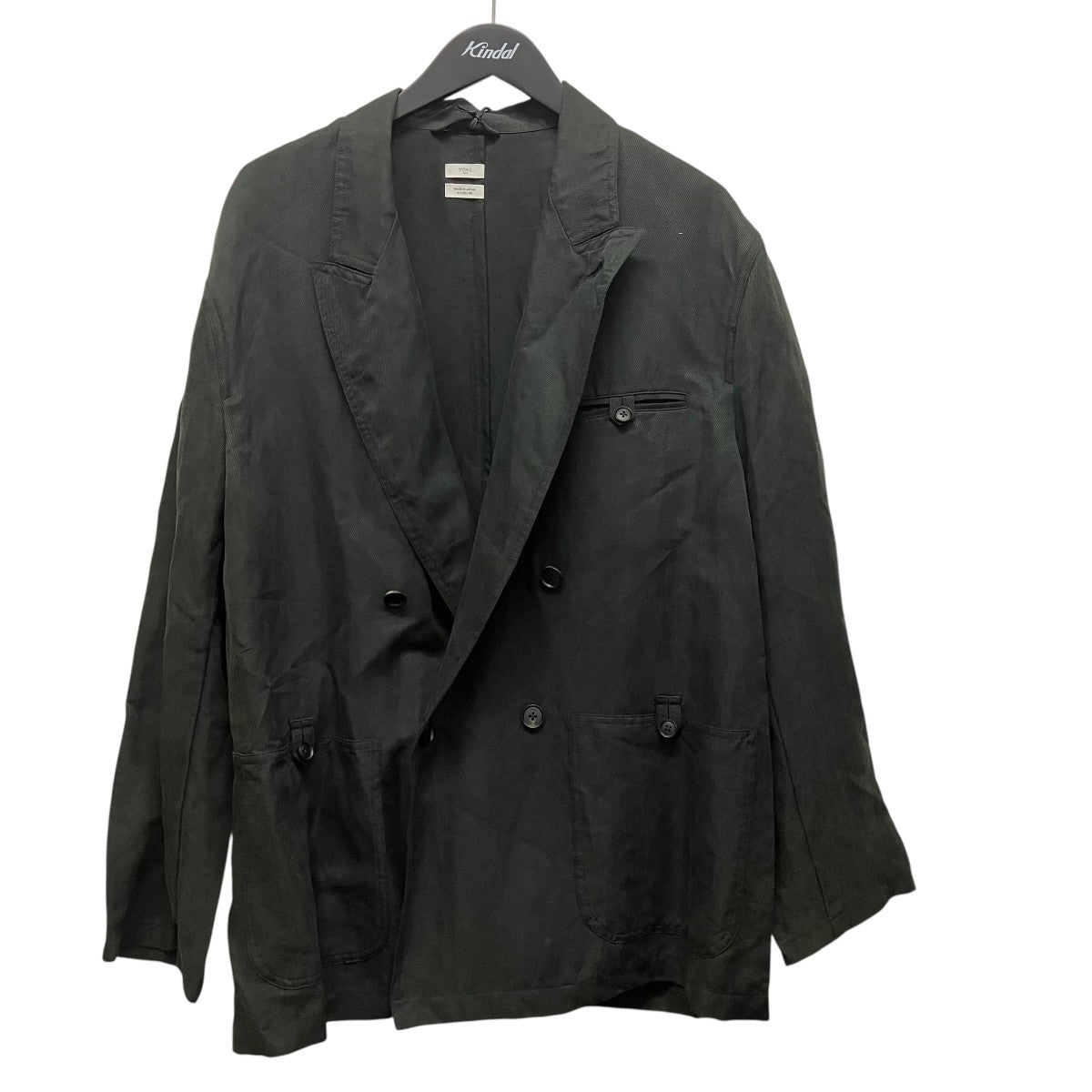 YOKE 26SSLinen Silk Kersey Double Breasted BlezerリネンシルクダブルブレストジャケットYK26SS01207J 古着・中古-1枚目のアイテム画像