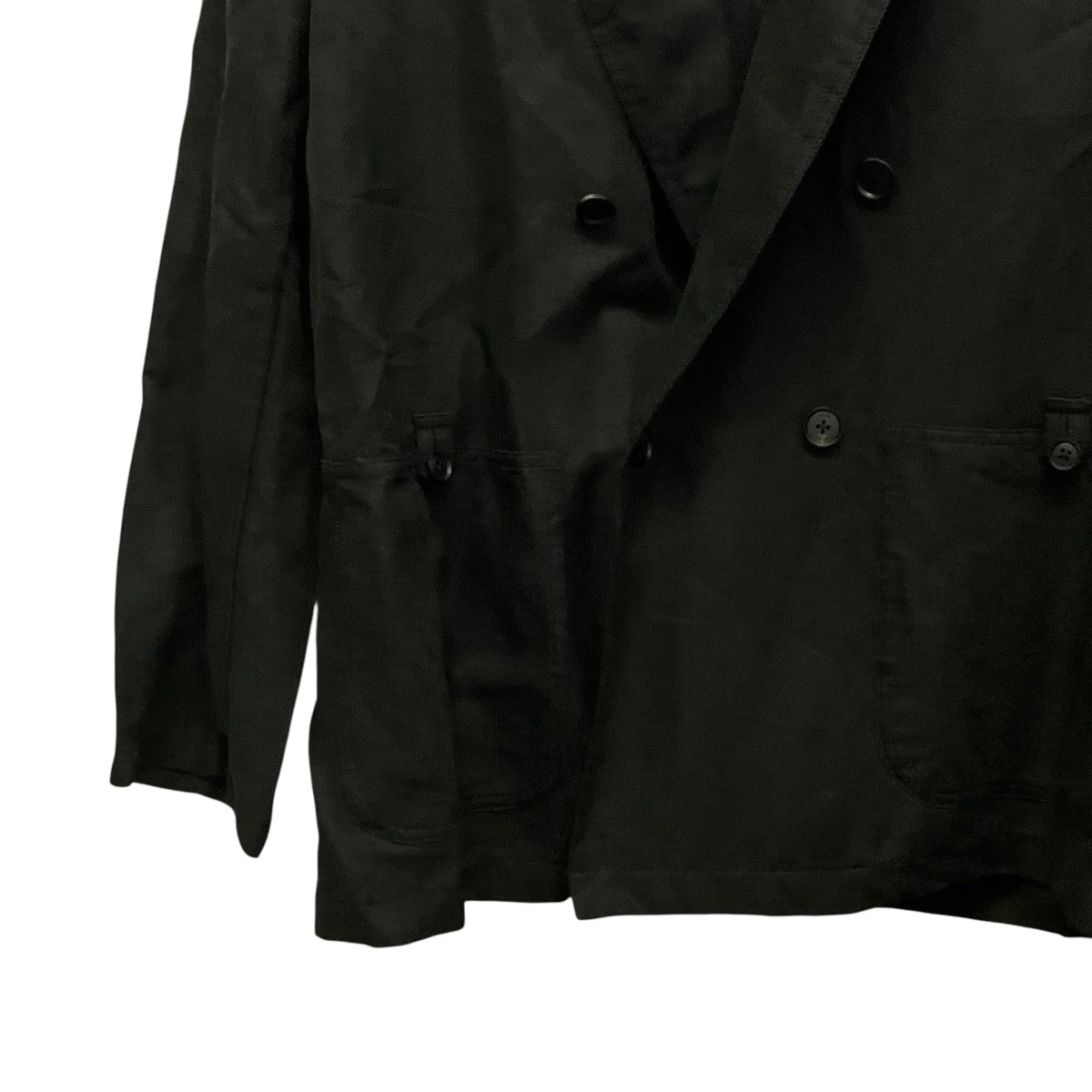 YOKE 26SSLinen Silk Kersey Double Breasted BlezerリネンシルクダブルブレストジャケットYK26SS01207J 古着・中古-5枚目のアイテム画像