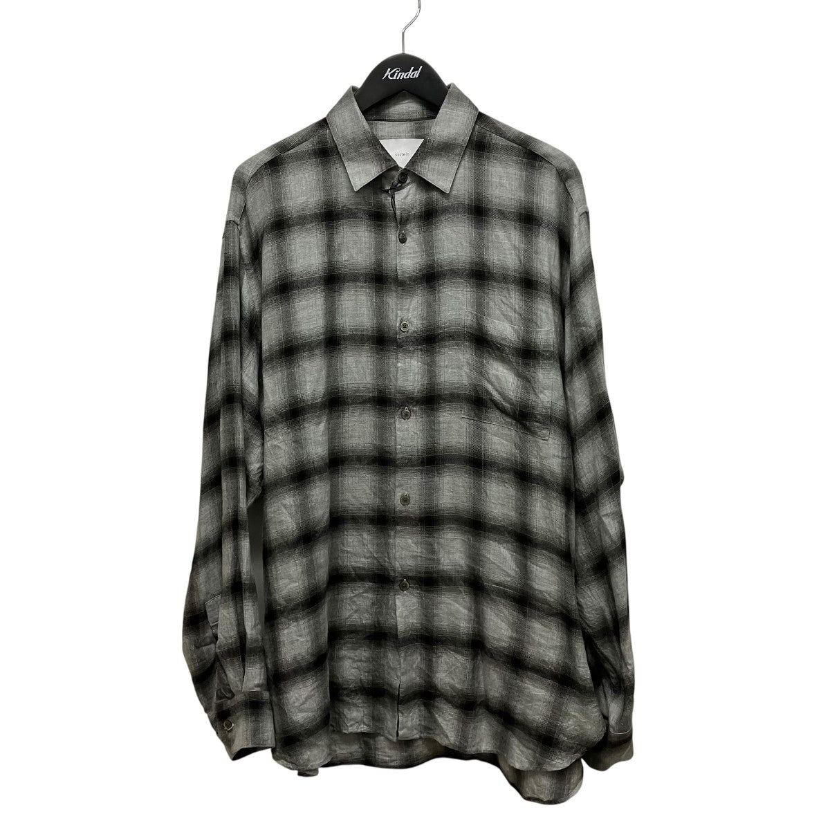 ssstein(シュタイン) OVERSIZED DOWN PAT SHIRTチェックシャツST.1322