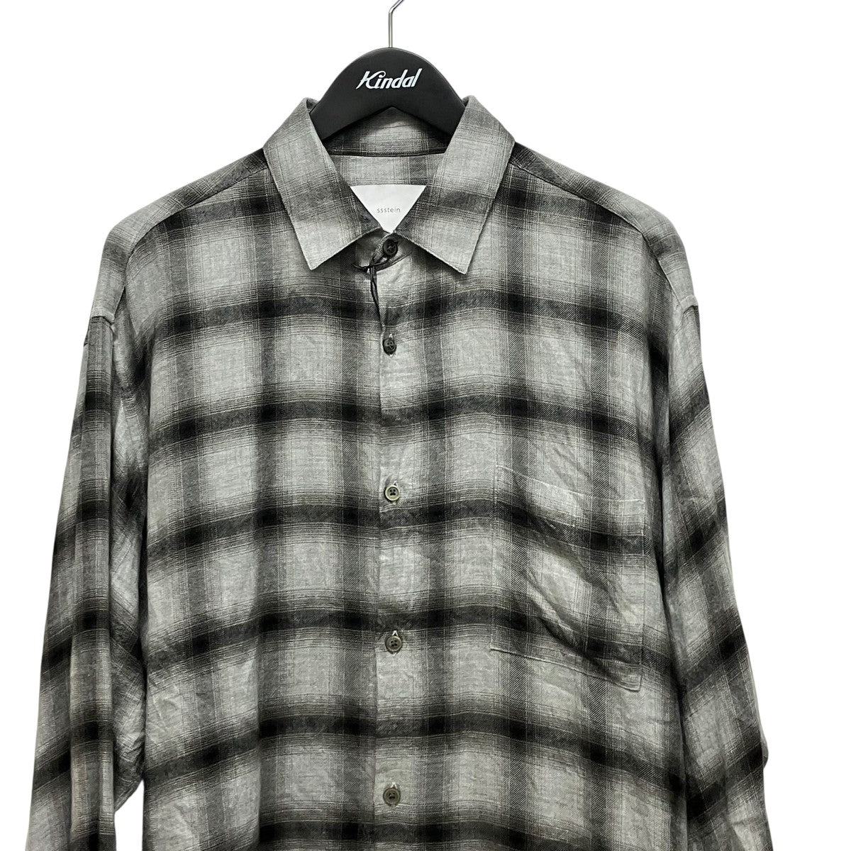 ssstein OVERSIZED DOWN PAT SHIRTチェックシャツST.1322 古着・中古-3枚目のアイテム画像