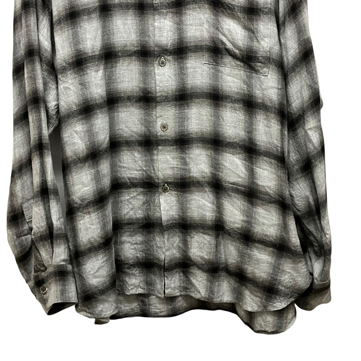 ssstein OVERSIZED DOWN PAT SHIRTチェックシャツST.1322 古着・中古-4枚目のアイテム画像