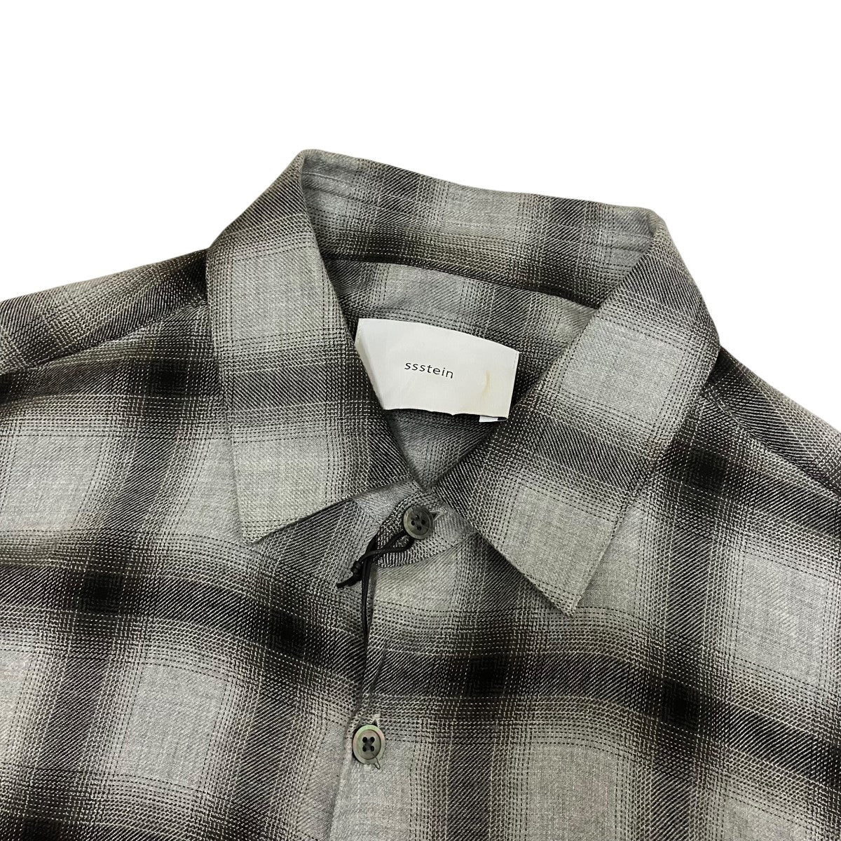 ssstein OVERSIZED DOWN PAT SHIRTチェックシャツST.1322 古着・中古-5枚目のアイテム画像