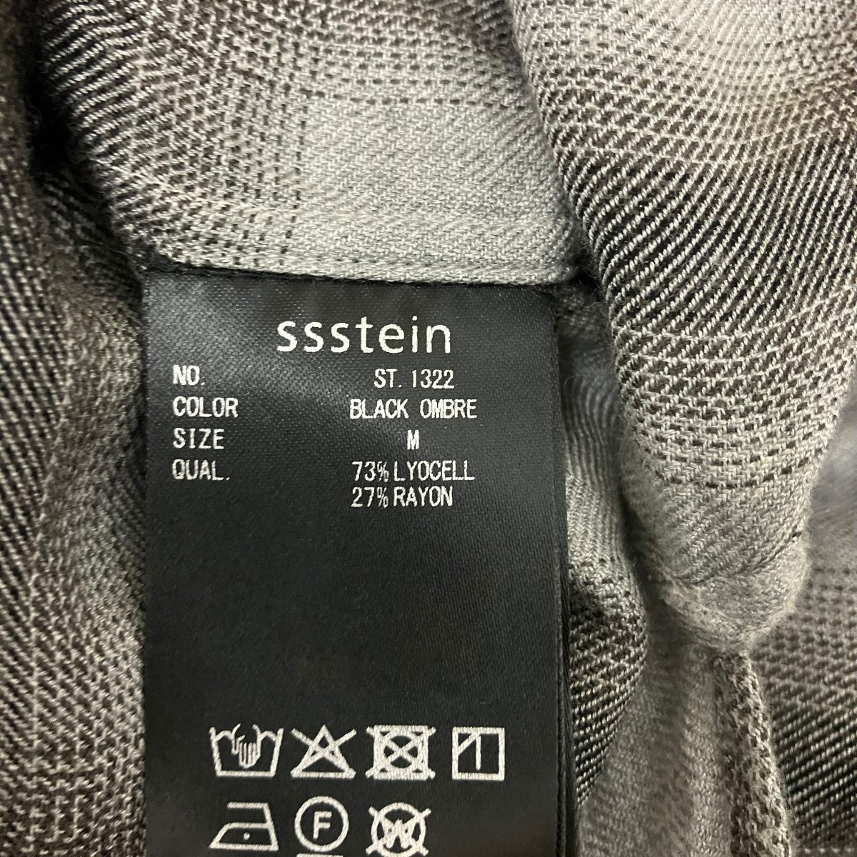 ssstein OVERSIZED DOWN PAT SHIRTチェックシャツST.1322 古着・中古-7枚目のアイテム画像