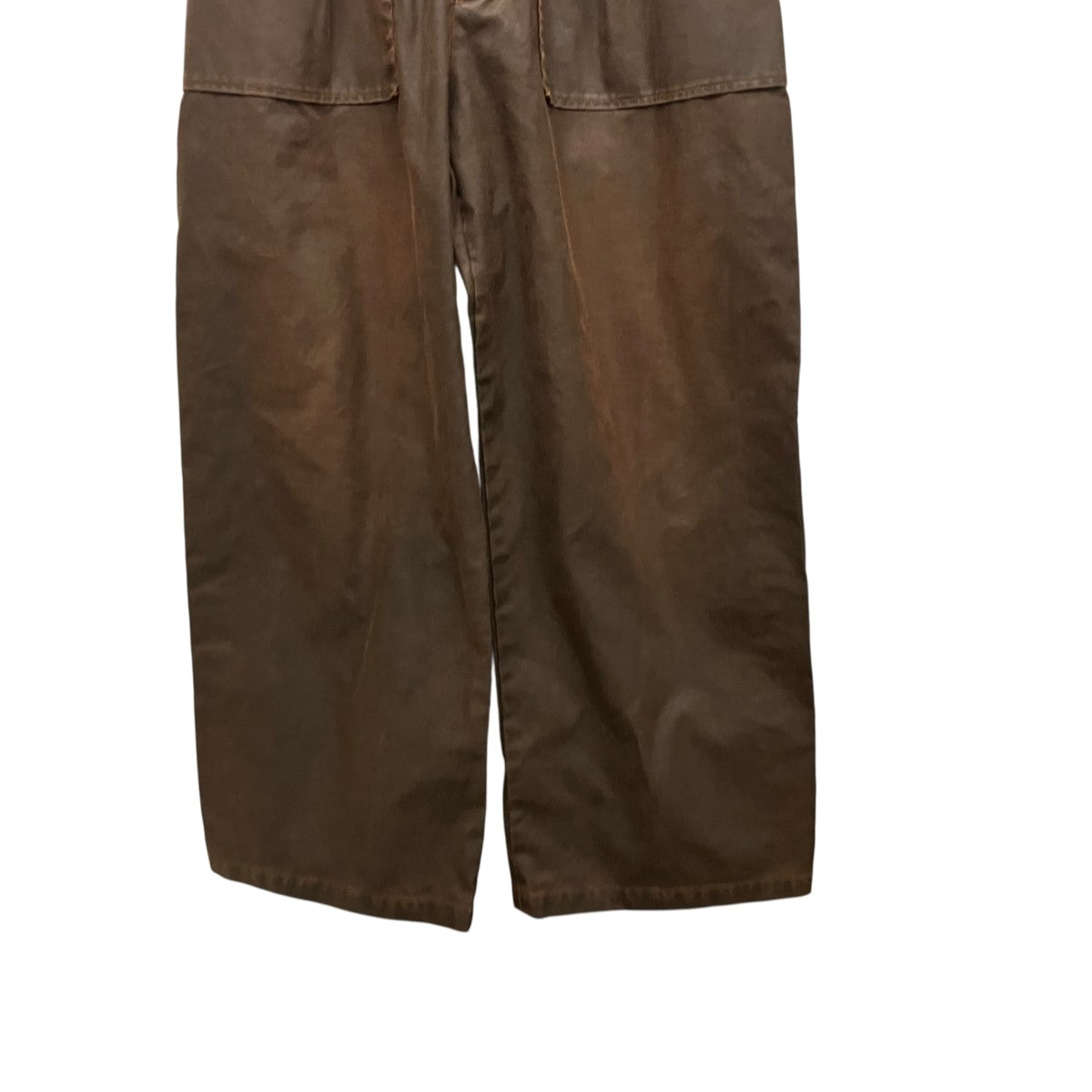 YOKE 26SSCoating Cotton 1pleated Backer PantsタックワイドベイカーパンツYK26SS01184P 古着・中古-4枚目のアイテム画像