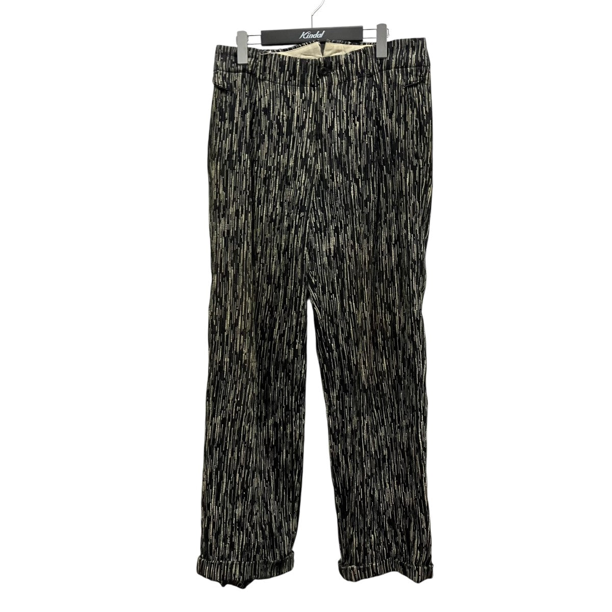 ONE TUCK TROUSERS総柄タックワイドパンツIH-24SS-P033-MN