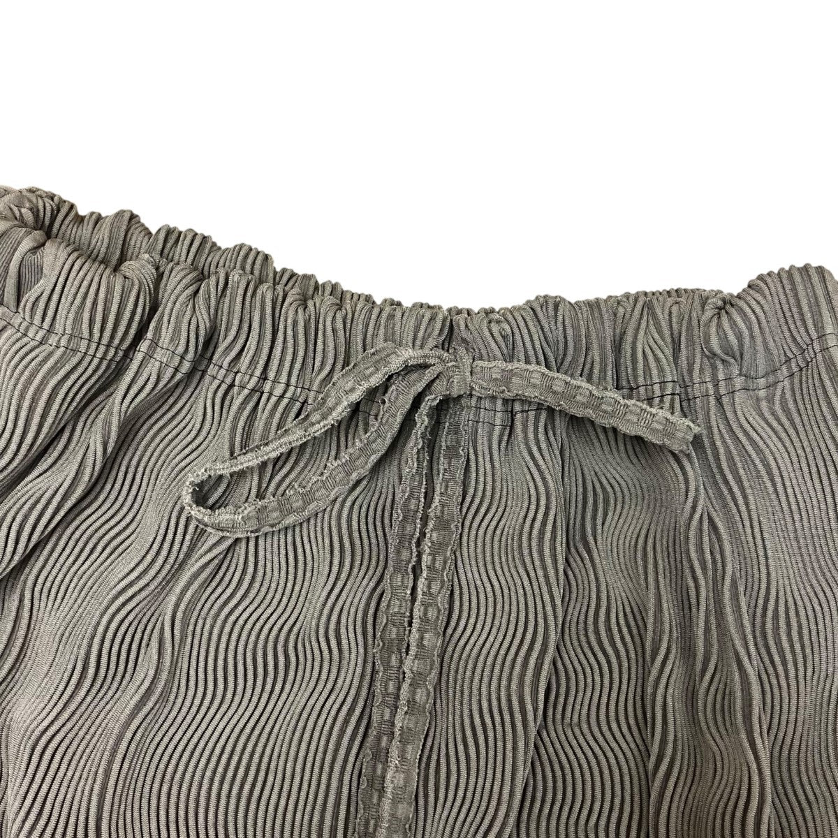LARGEST SEAMLESSKNIT PT RIBオーバーサイズプリーツパンツBS259626