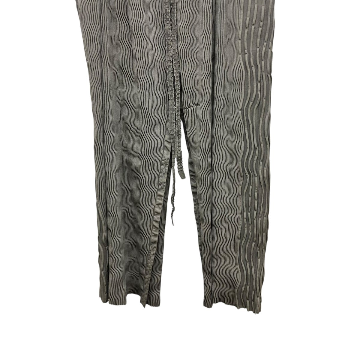 LARGEST SEAMLESSKNIT PT RIBオーバーサイズプリーツパンツBS259626