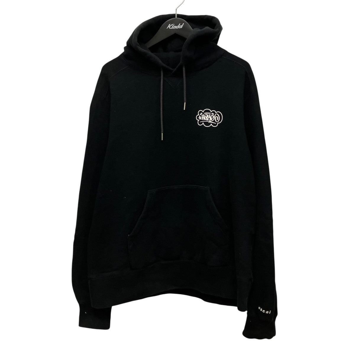 sacai×Eric Haze バックロゴプリントフーデッドパーカー23-0470S 古着・中古-2枚目のアイテム画像