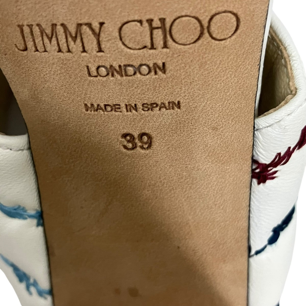 JIMMY CHOO(ジミーチュウ) Themis 100 Sandalヒールサンダル ホワイト