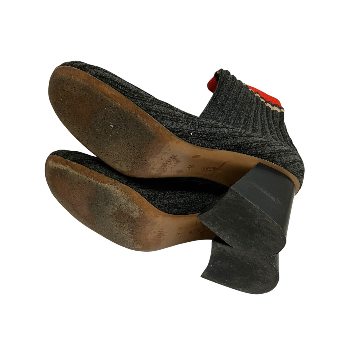 フィービー期BALLERINA SOCK ANKLE BOOTソックスヒールブーツ