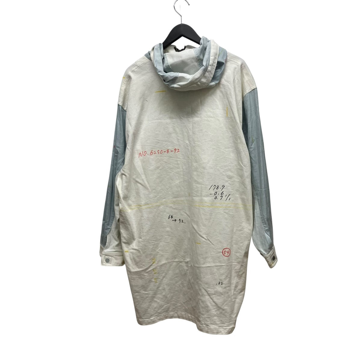 bodysong． ペイントハーフジップフーデッドシャツジャケットBS229802 古着・中古-2枚目のアイテム画像
