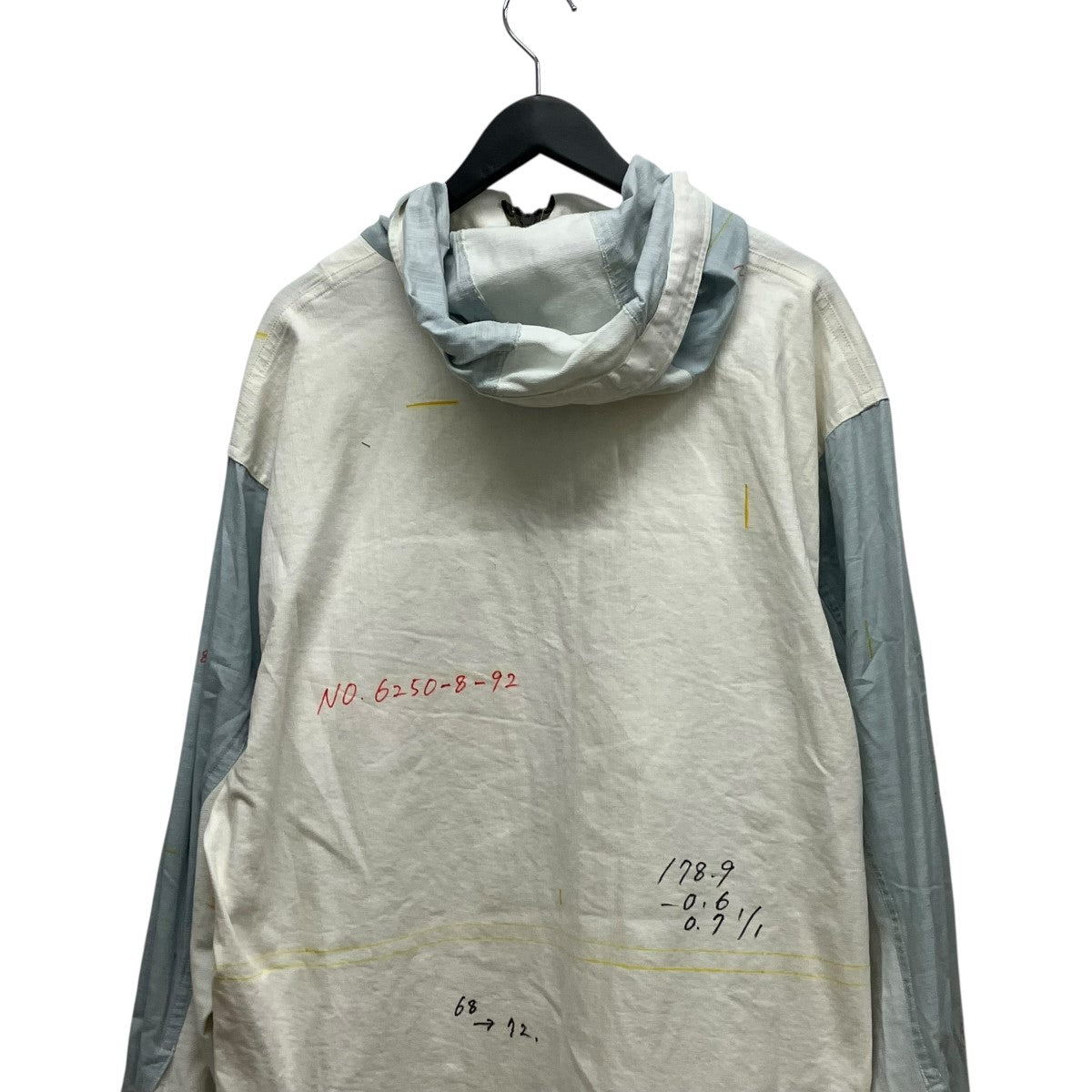bodysong． ペイントハーフジップフーデッドシャツジャケットBS229802 古着・中古-5枚目のアイテム画像