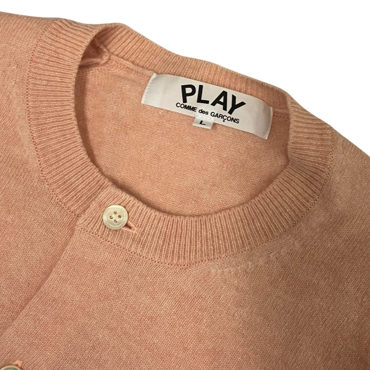 PLAY COMME des GARCONS Round Neck CardiganウールクルーネックカーディガンAZ-N091 古着・中古-5枚目のアイテム画像