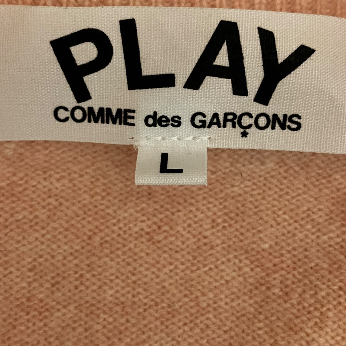 PLAY COMME des GARCONS Round Neck CardiganウールクルーネックカーディガンAZ-N091 古着・中古-7枚目のアイテム画像
