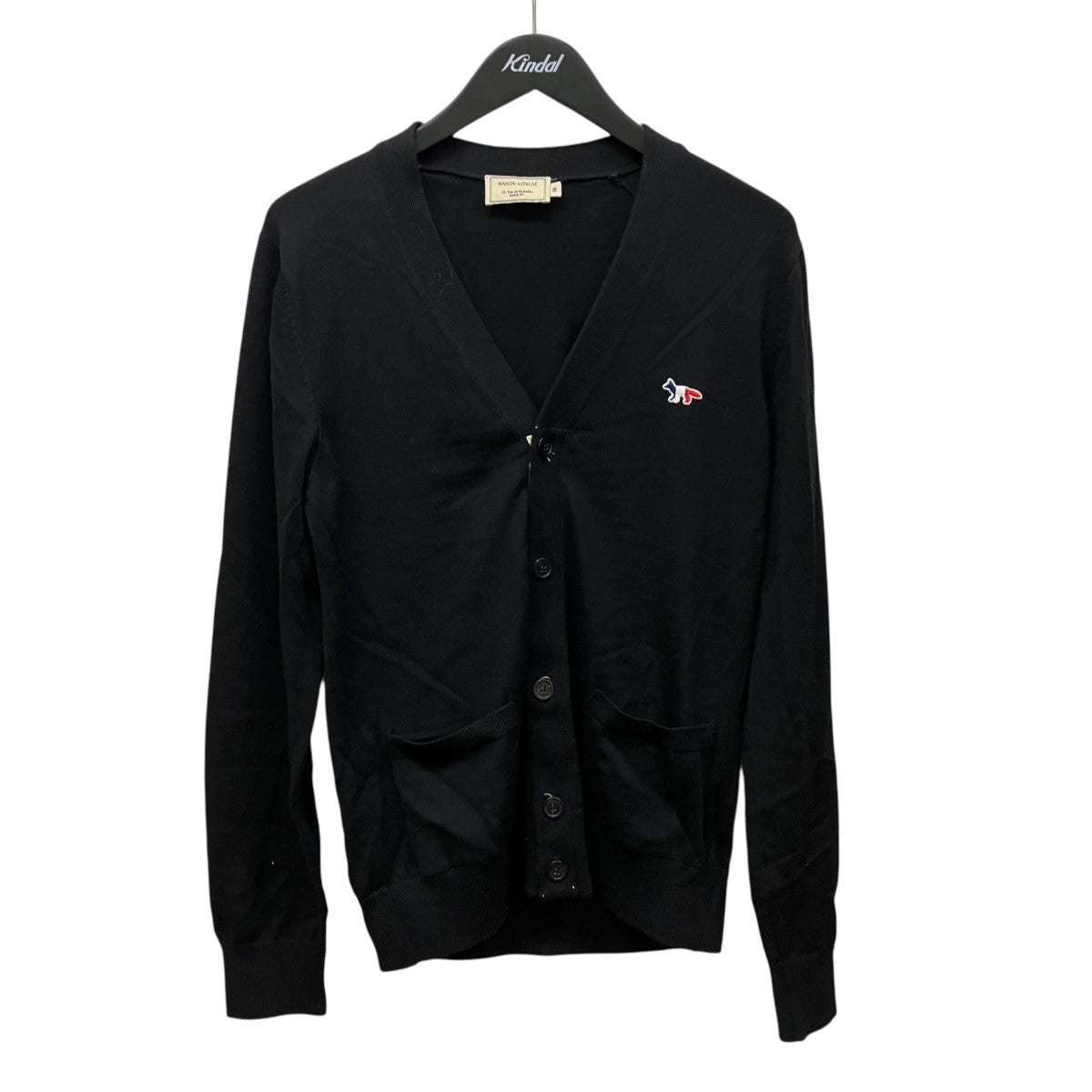 TRICOLOR FOX PATCH CLASSIC CARDIGANロゴパッチカーディガンFU00501KT1036