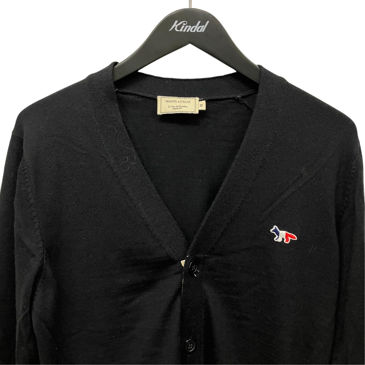 TRICOLOR FOX PATCH CLASSIC CARDIGANロゴパッチカーディガンFU00501KT1036