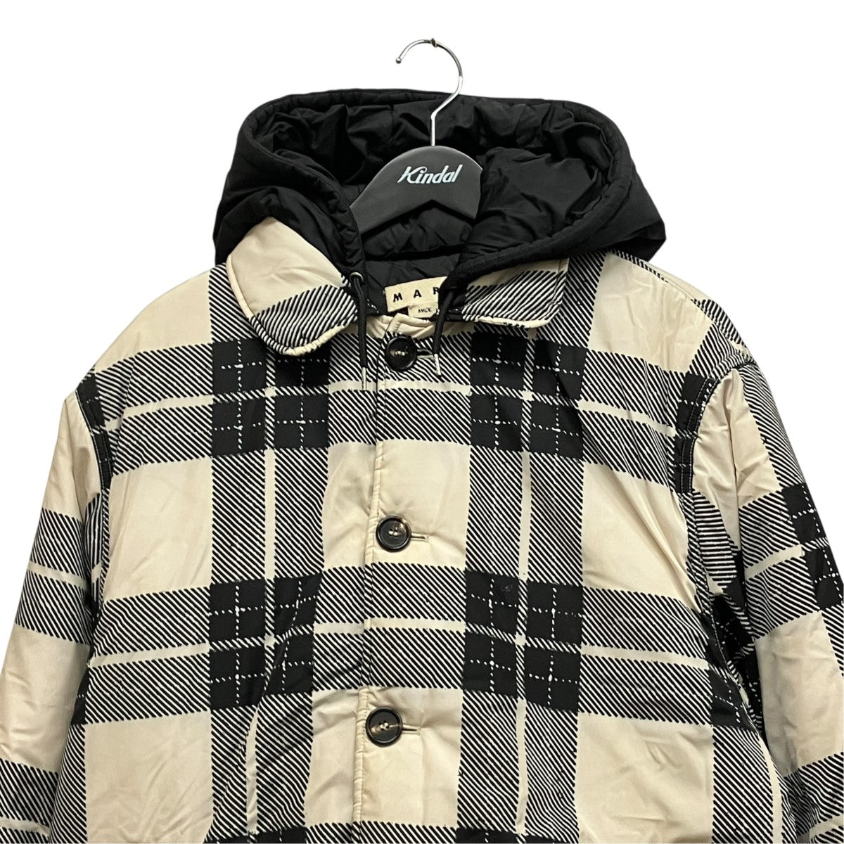 MARNI 20AWチェックフーデッド中綿ジャケットJUMU0071Q0 古着・中古-4枚目のアイテム画像
