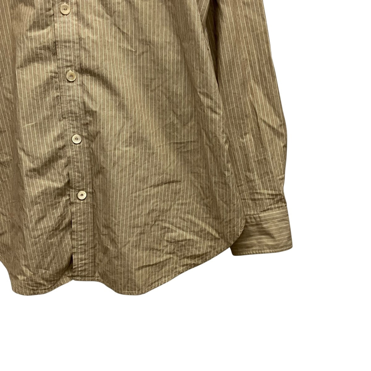 Taiga Takahashi(タイガタカハシ) Narrow Collar Shirtストライプ